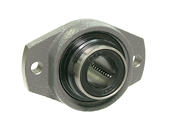 TRITAN Pillow Block Bearing: 25 mm Bore, Cast Iron, Set Screws, 36.5 mm  Shaft Ht, 140 mm Overall Lg