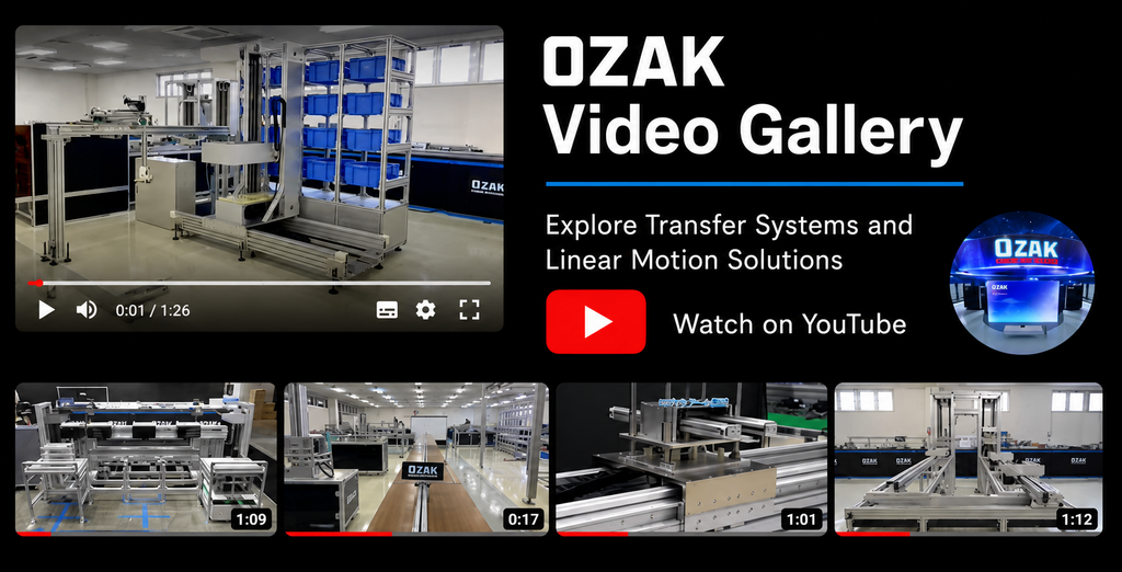 Watch OZAK transfer system and linear motion videos on YouTube